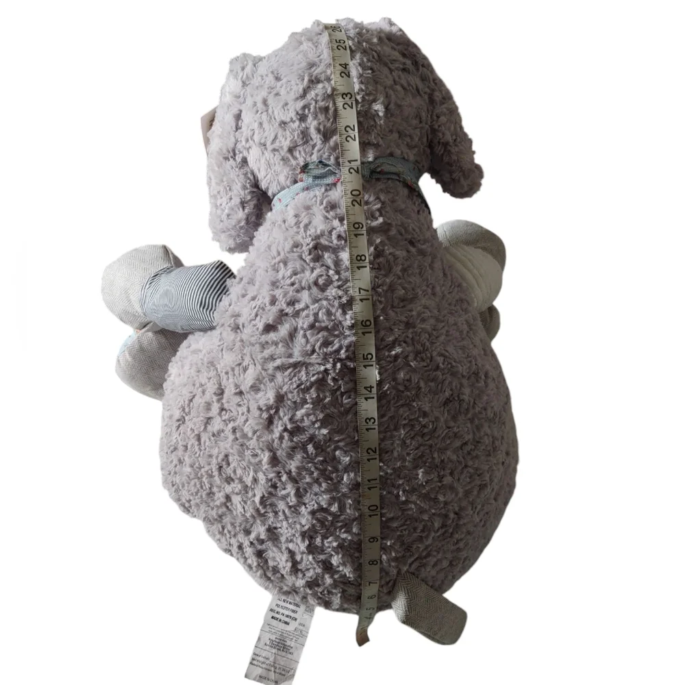 Mina Victory Plush Grey Elephant 22x26
